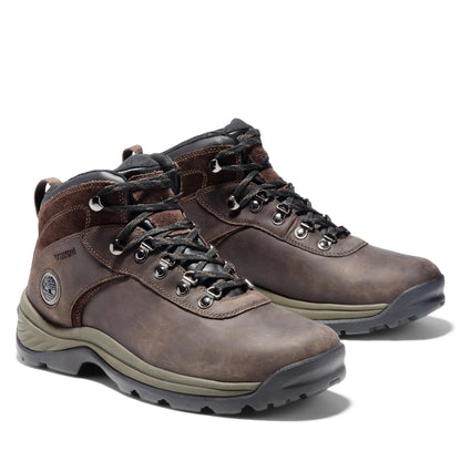 Timberland Men's Flume Mid Waterproof Hiking Boot, Dark Brown-NEW 2024