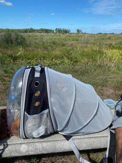 Mochila Transportadora Expandible para Gatos (Hasta 12 lbs)
