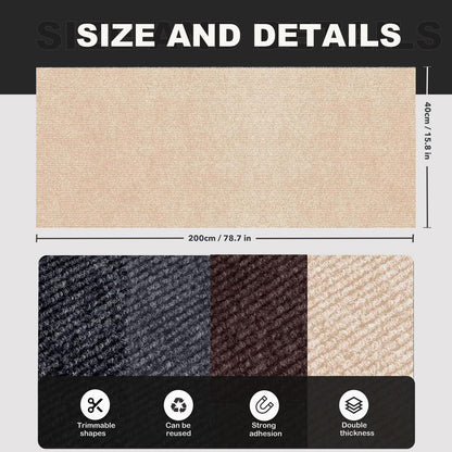 Estera Rascadora Autoadhesiva para Gatos (78.7"x15.8" / Beige)