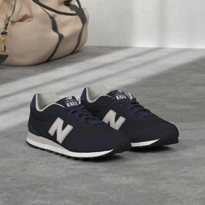 New Balance Men's 515 V3 Sneaker, Nb Navy/White/Aluminum Grey