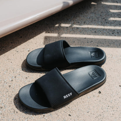 REEF One Slide Mens Sandal BLA-Black 8