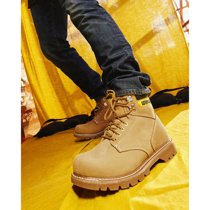 Cat Footwear Men's Second Shift Soft Toe Work Boot, Honey