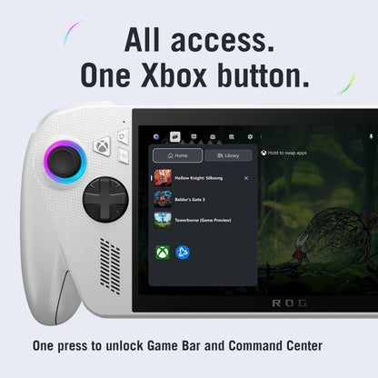 ASUS ROG Xbox Ally – 7” 1080p 120Hz Touchscreen Gaming Handheld, 3-month Xbox Game Pass Premium included, AMD Ryzen Z2 A, 16GB RAM, 512GB SSD, White