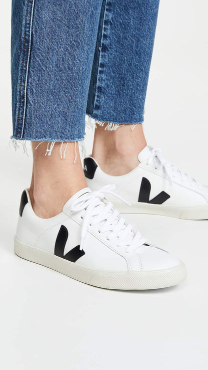 Veja Women's Esplar Logo Sneakers, Extra White/Black