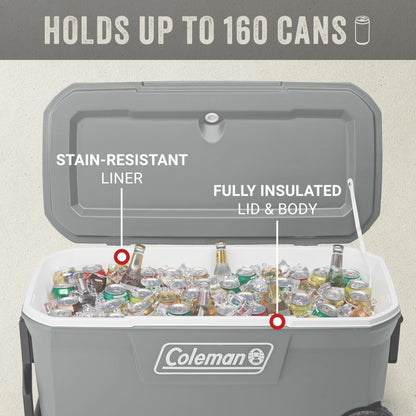 Coleman Hielera Rodante Portátil Serie Classic (100-Quart)