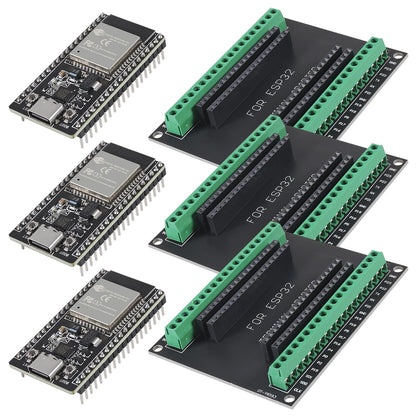 AITRIP Kit de Placa de Desarrollo ESP32 de 38 Pines (Paquete de 3 Sets)