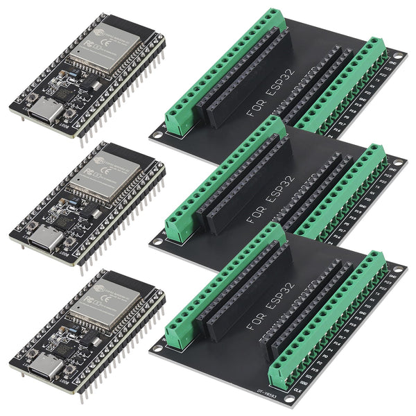AITRIP Kit de Placa de Desarrollo ESP32 de 38 Pines (Paquete de 3 Sets)