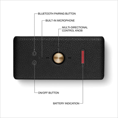 Marshall Emberton III Altavoz Portátil con Bluetooth (Negro y Latón)