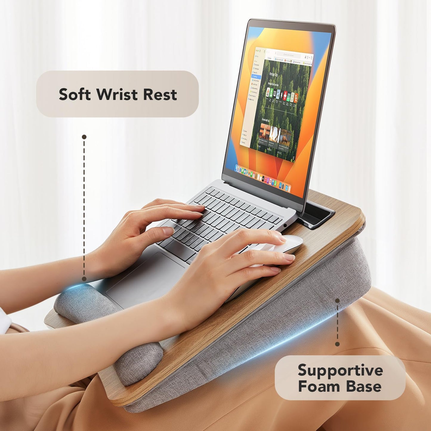 HUANUO Escritorio de Regazo para Laptop (Hasta 15.6")