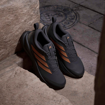 adidas Men's Run Falcon 6 All Terrain, Black/Thermal Gold Metallic/White