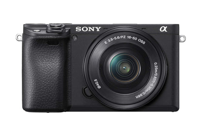 Sony Alpha a6400 Mirrorless Camera: Compact APS-C Interchangeable Lens Digital Camera with Real-Time Eye Auto Focus, 4K Video, Flip Screen & 16-50mm Lens - E Mount Compatible - ILCE-6400L/B, Black