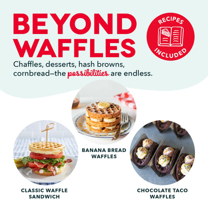 Dash Mini Waffle Maker- Compact Electric Iron for Creative Homemade Treats - Nonstick Surface - Easy-to-Clean - Perfect for Kids & Families - Aqua