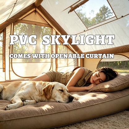 Tienda de Campaña Inflable Glamping (Beige / 9.8 * 6.9ft)