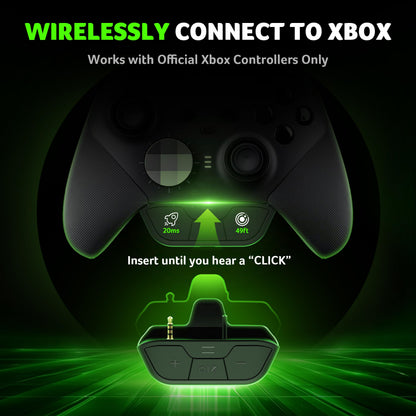 acer Wireless Gaming Headset for Xbox Series X|S & Xbox One, Bluetooth 5.4 Headphones with Noise Canceling Mic, 3D Surround Sound, 40H Battery, Compatible with PC, PS5, Switch, Mac - Black Green