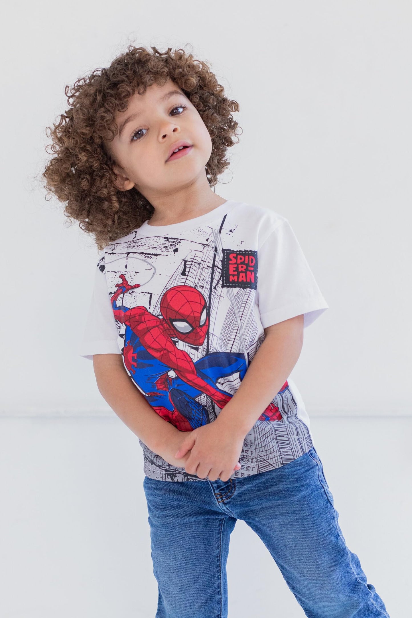 Marvel Camisetas de Spider-Man para Niños (Talla 4T / Paquete de 4)