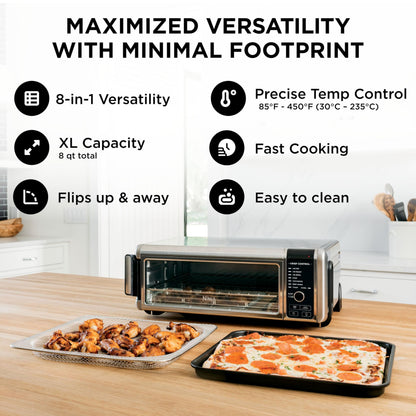 Ninja Horno Tostador y Freidora de Aire Digital (SP101 / Silver)