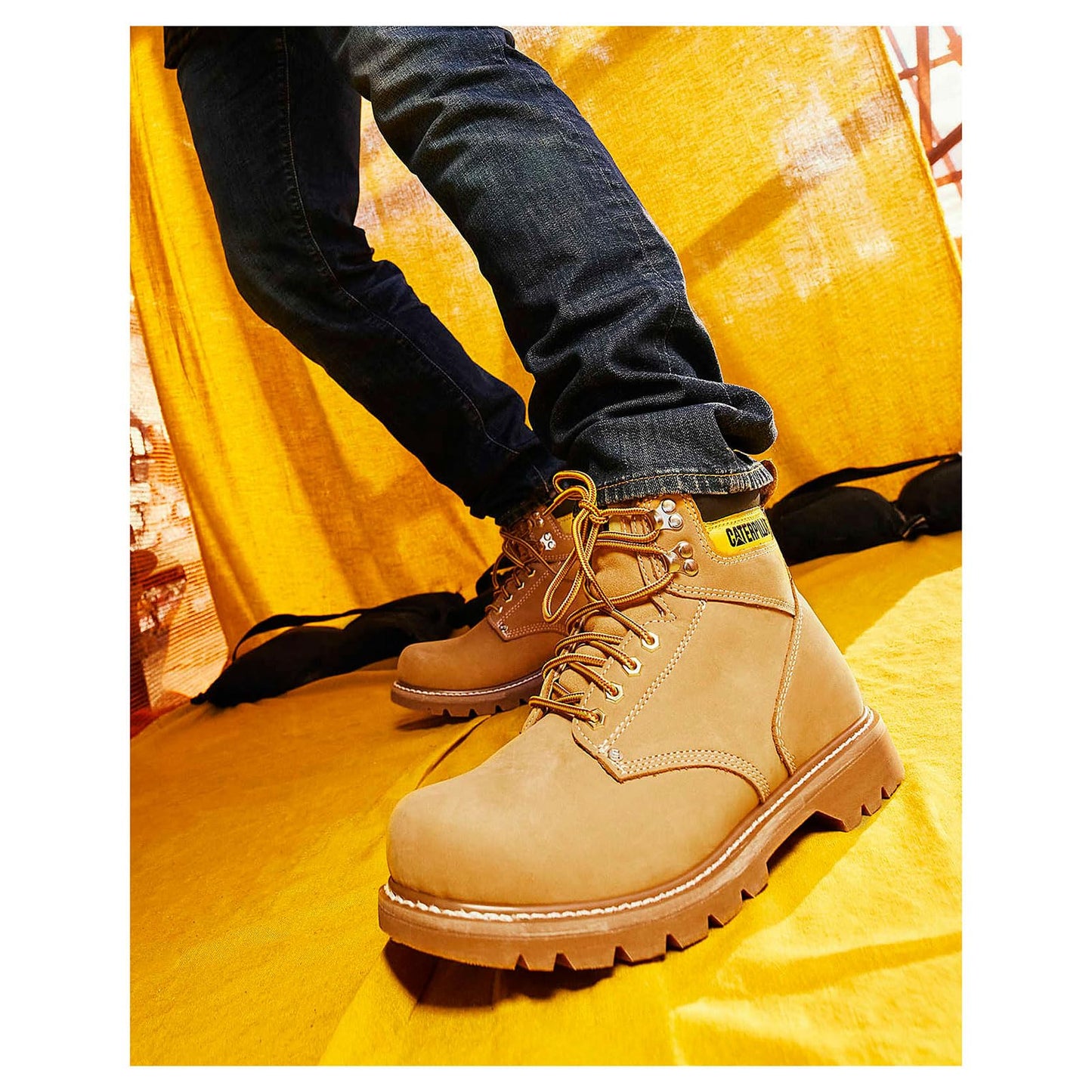 Cat Footwear Men's Second Shift Soft Toe Work Boot, Honey