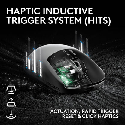 Logitech Ratón Inalámbrico para Juegos G PRO X2 SUPERSTRIKE (Blanco y Negro)