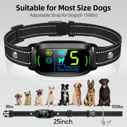 FAFAFROG Collar Antiladridos Inteligente (Negro)