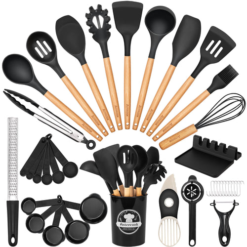 Astercook Juego de Utensilios de Cocina de 39 Piezas (Libre de BPA)