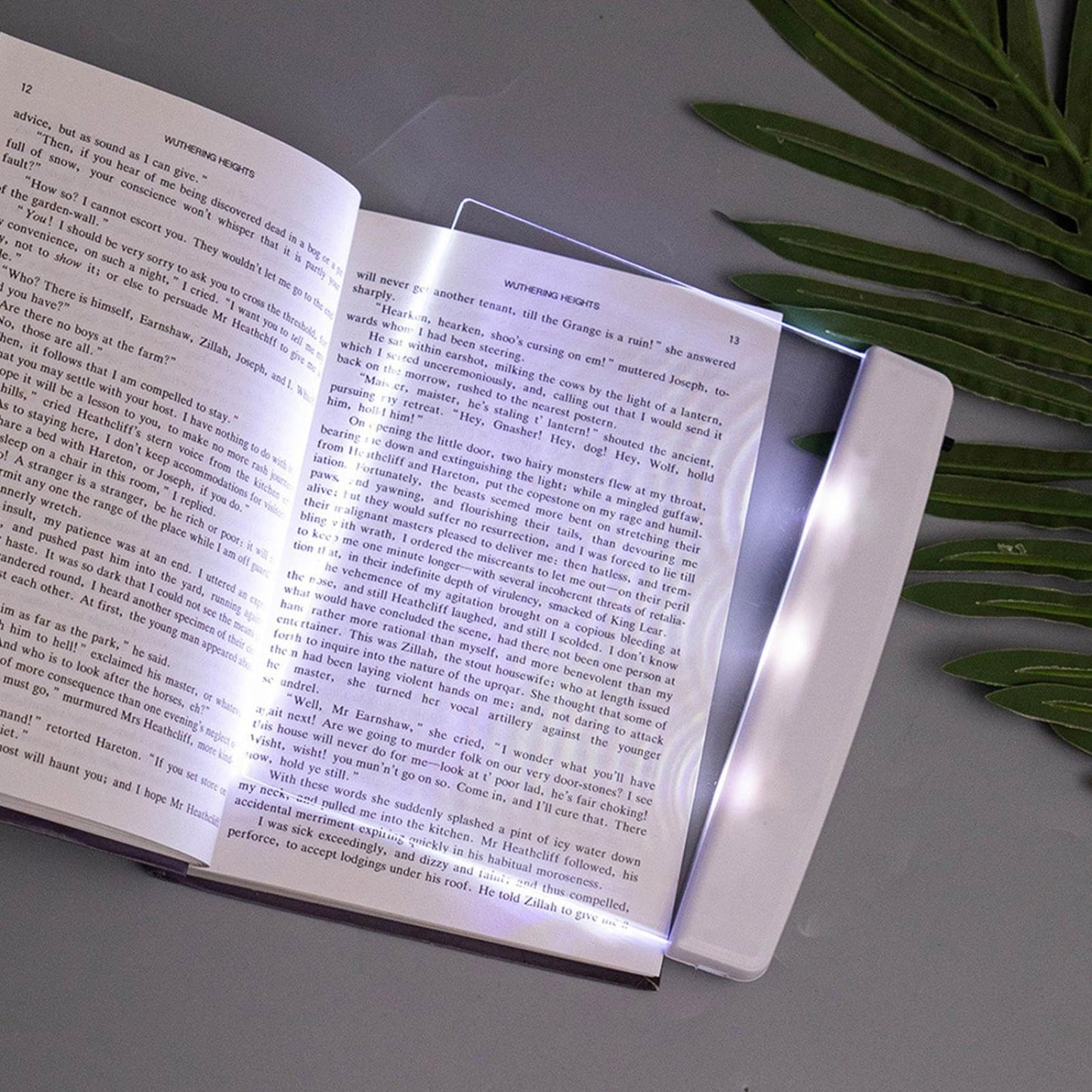 Iseuj Home Luz LED Plana para Libros (Blanco)
