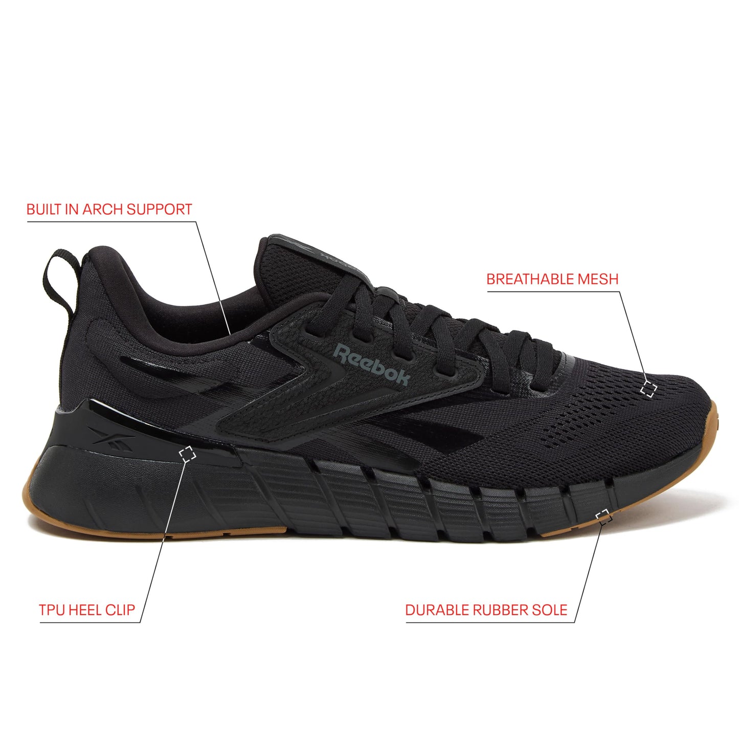 Reebok Nano Gym 1.0 Athletic Workout Mens Shoes, Black/Grey5/Reebok Lee 3