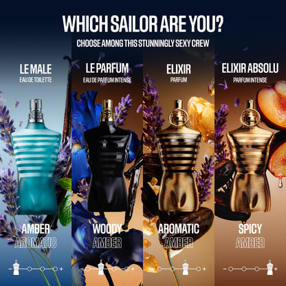 Jean Paul Gaultier Le Male Elixir Parfum para Hombre (2.5 oz)