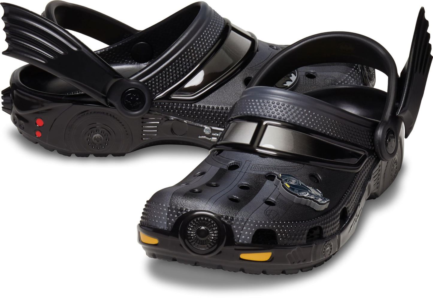 Crocs Zuecos Clásicos Batmobile de Batman (Negro / Talla 8 M)