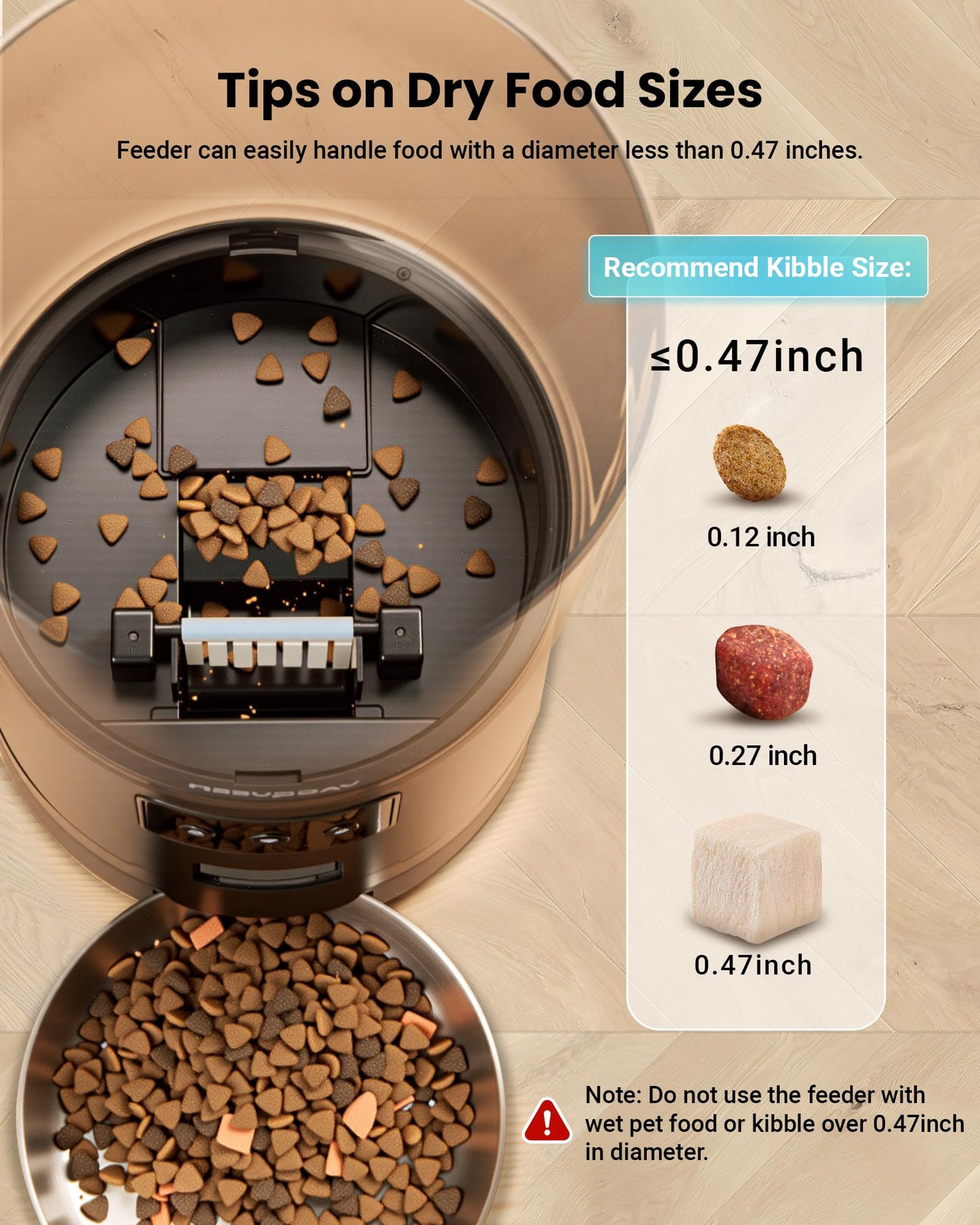 Comedero Automático para 3 Gatos (6L / 25 Tazas)