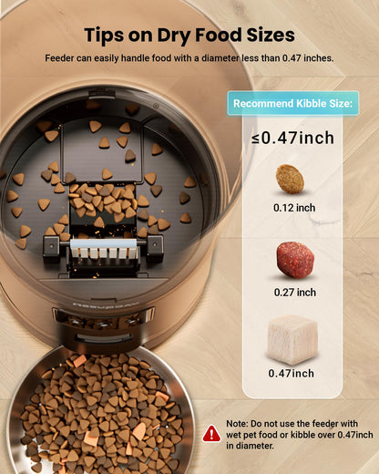 Comedero Automático para 3 Gatos (6L / 25 Tazas)