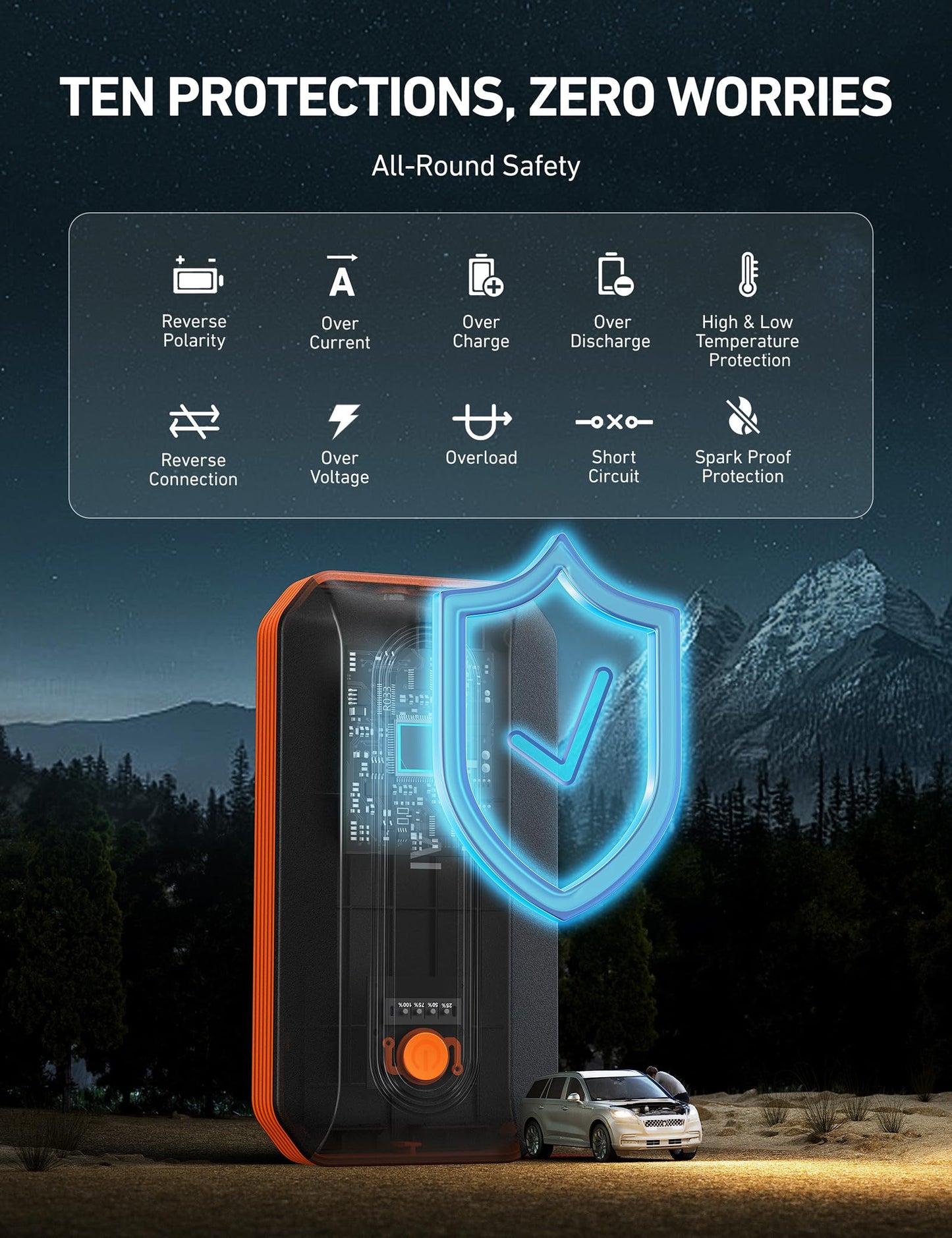 AstroAI B8 Arrancador de Batería de Coche 3000A
