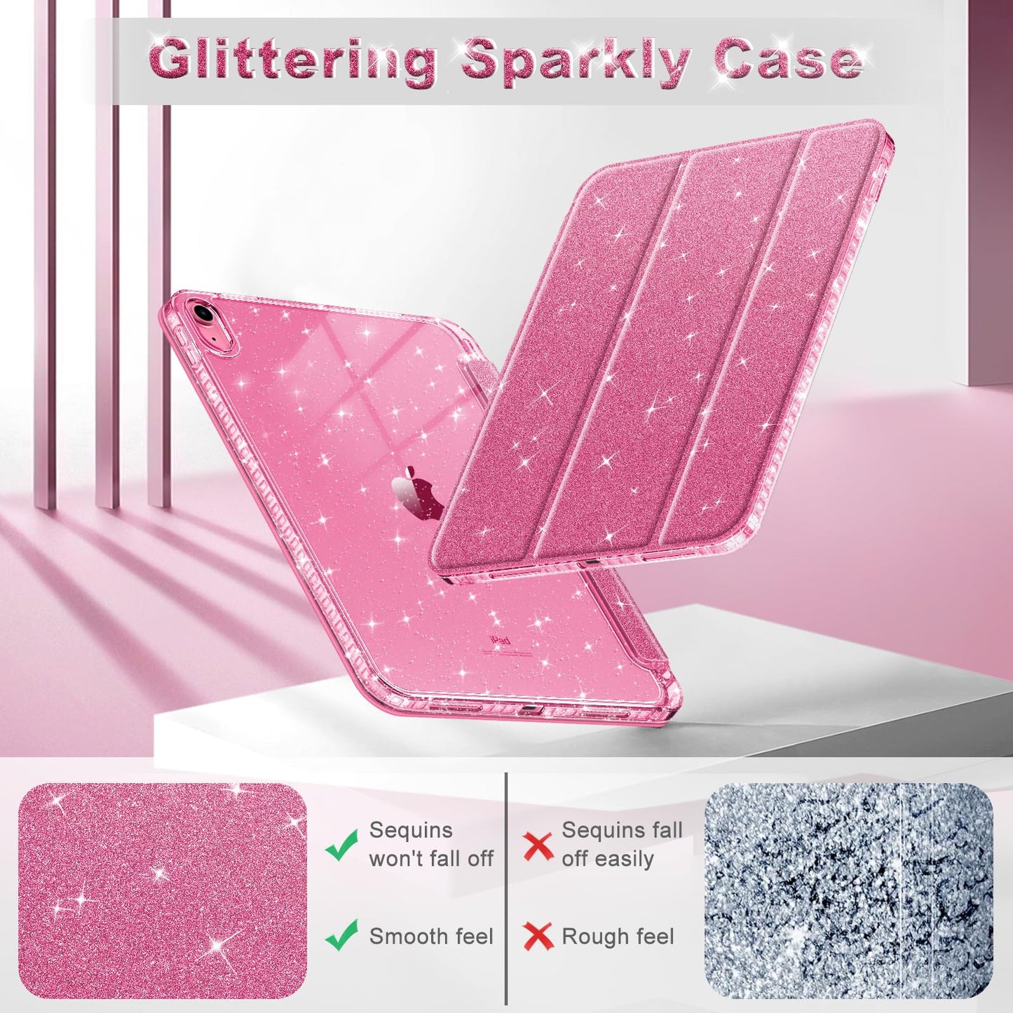 Fintie Funda Delgada para iPad (Pink)