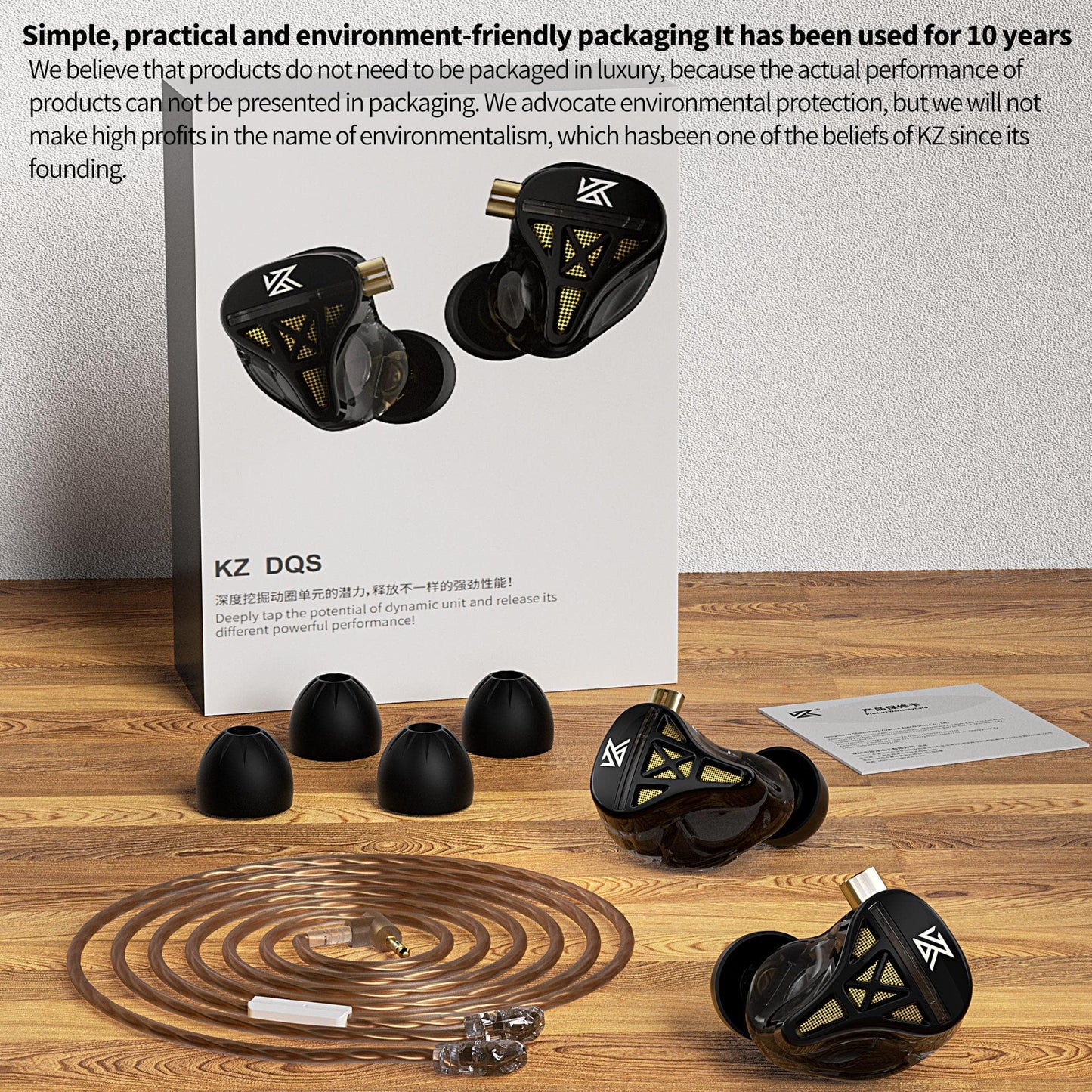 KZ DQS Wired Earbuds (Semi-Open)