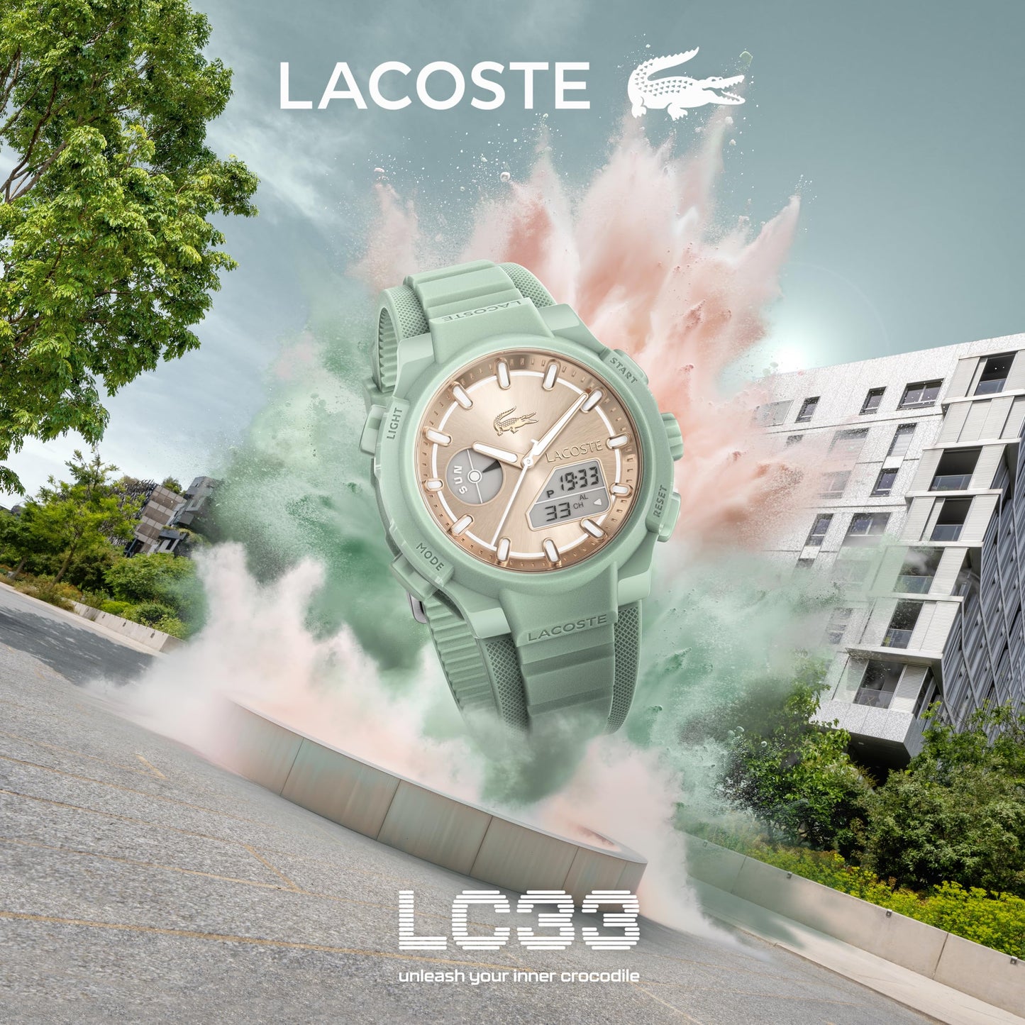 Lacoste LC33 Reloj Analógico-Digital para Mujer (40mm)