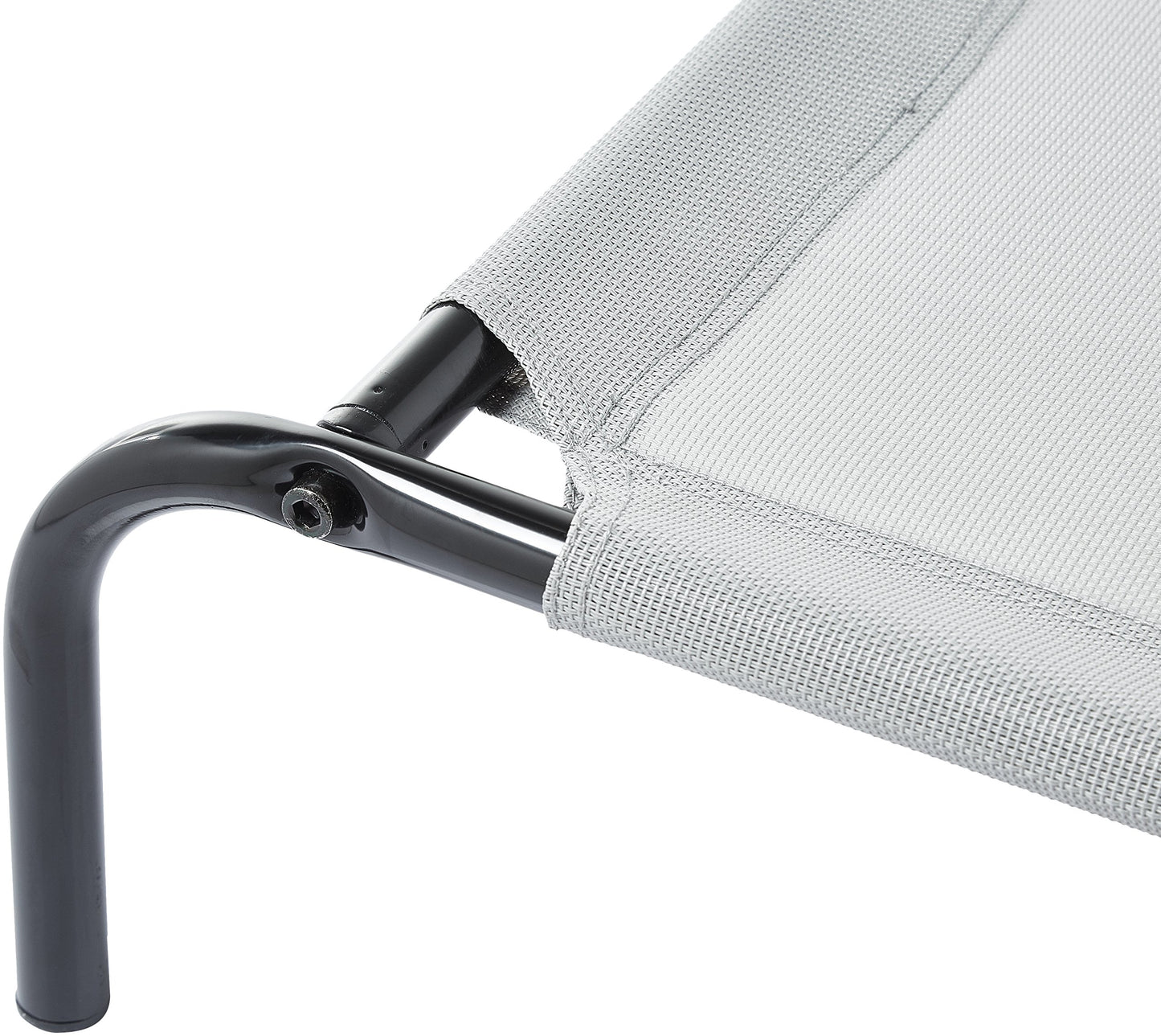 Amazon Basics Cama Elevada Transpirable para Perros (Talla XL / Gris)