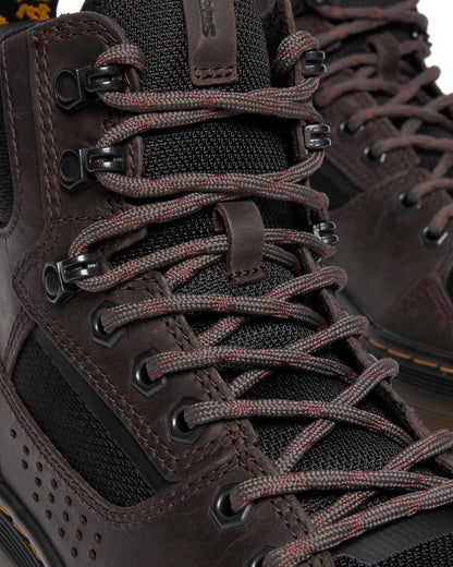 Dr. Martens Unisex Rilla Lace Up Utility Boot, Bracken Brown+Black Saddleback