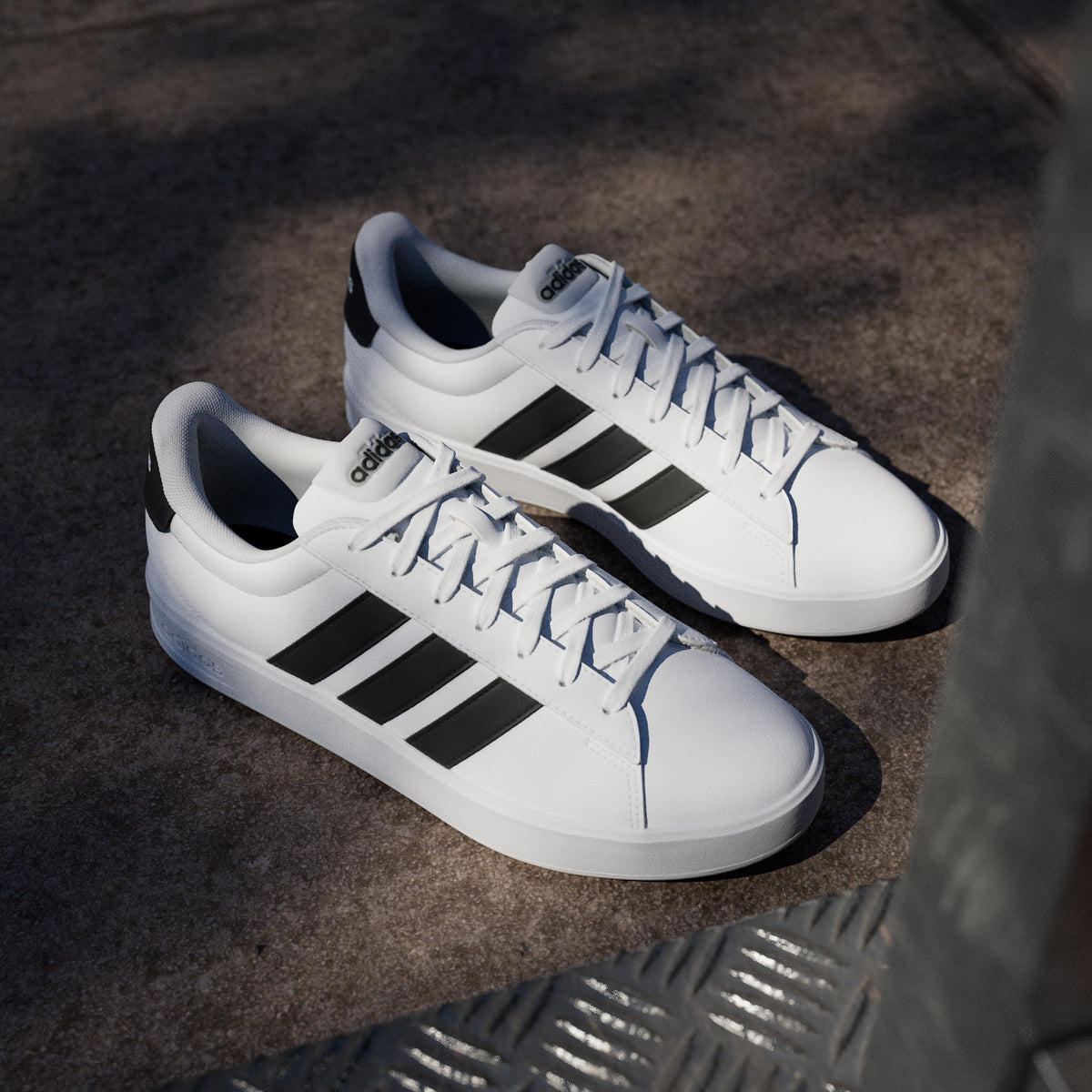 adidas Men's Grand Court 3.0, White/Black