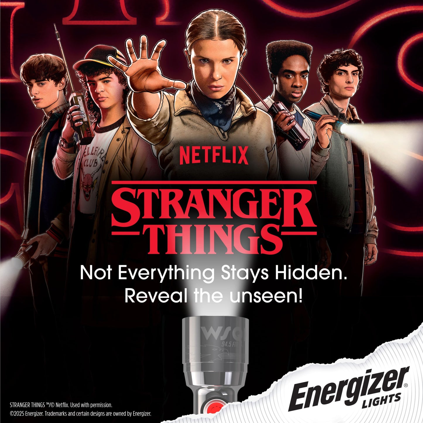 Energizer Linterna LED Retro "Stranger Things Squawk" (250 Lúmenes)