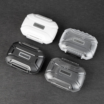 CCZ ZC01 Hard Shell IEM Case for KZ ZS10 Pro in Ear Monitor, Travel Portable Earbuds Case Waterproof Headphone Storage Box for Shure SE215, CCZ Melody, KBEAR KS1, KZ ZAR, ZS12 PRO 2, ZAS (Clear Black)