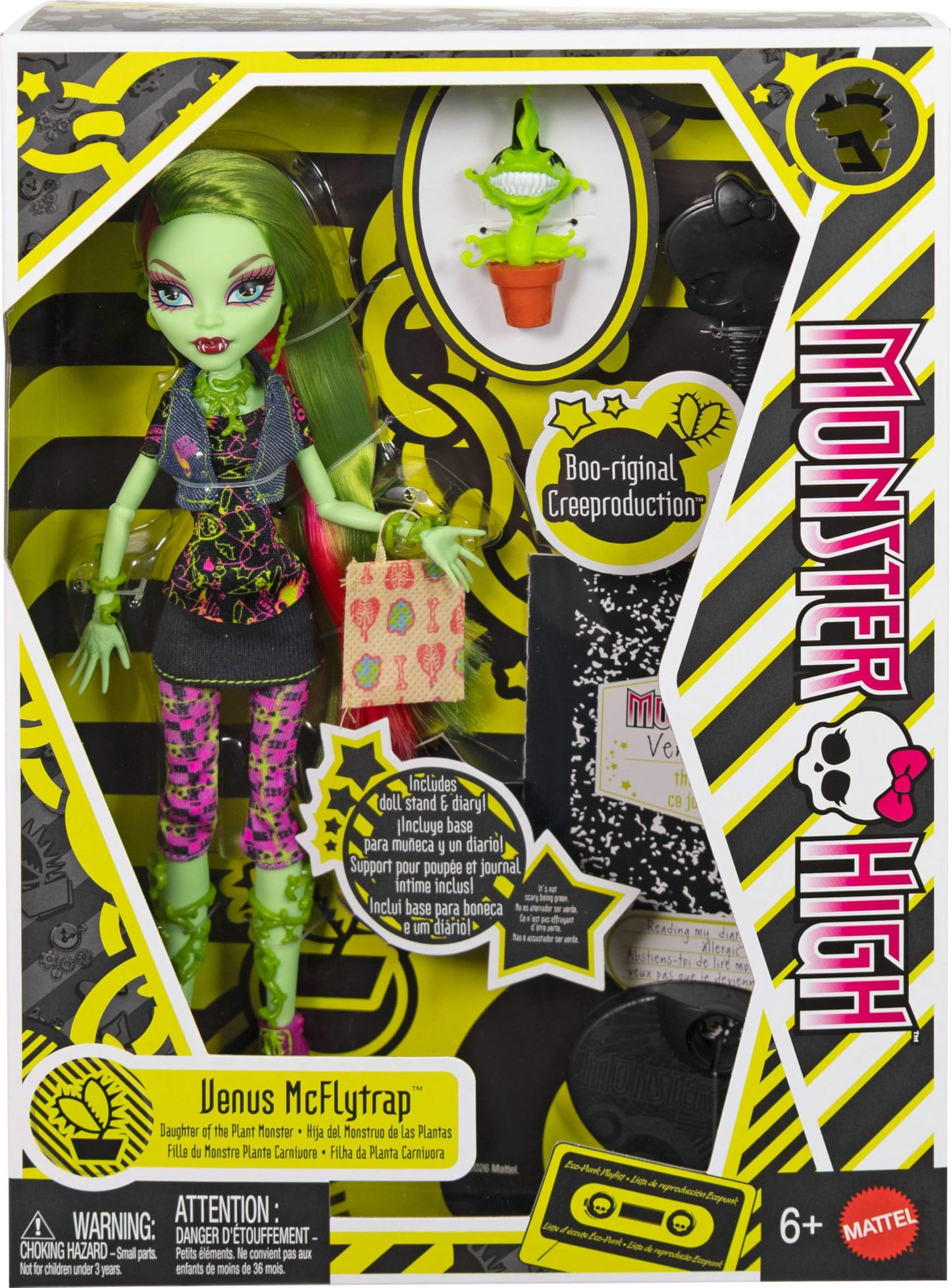 Monster High Muñeca Coleccionable de Reproducción Venus McFlytrap