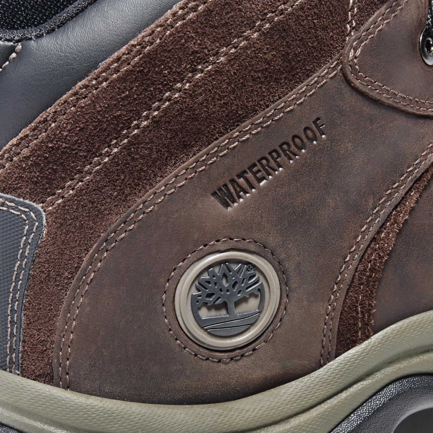 Timberland Men's Flume Mid Waterproof Hiking Boot, Dark Brown-NEW 2024