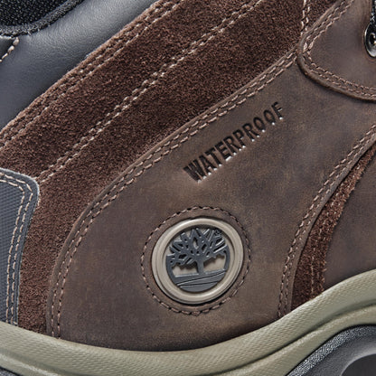 Timberland Men's Flume Mid Waterproof Hiking Boot, Dark Brown-NEW 2024