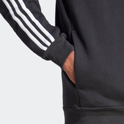 adidas Chaqueta Essentials Fleece para Hombre (Talla Large / Color Negro)