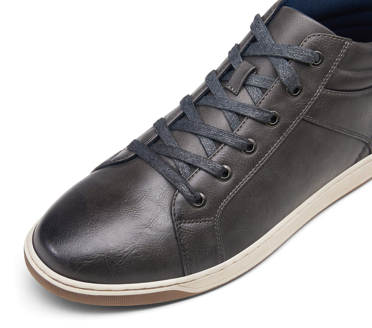 Jousen Men's Fashion Sneakers High Top Dress Sneakers Causal Shoes for Men (A81Q09 Grey 10.5)