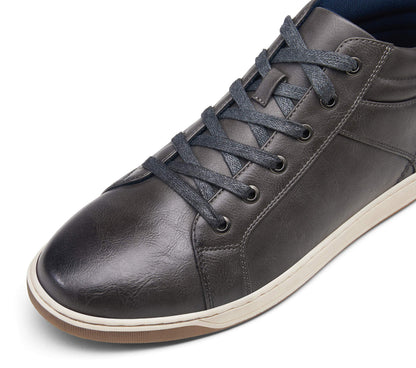 Jousen Men's Fashion Sneakers High Top Dress Sneakers Causal Shoes for Men (A81Q09 Grey 10.5)