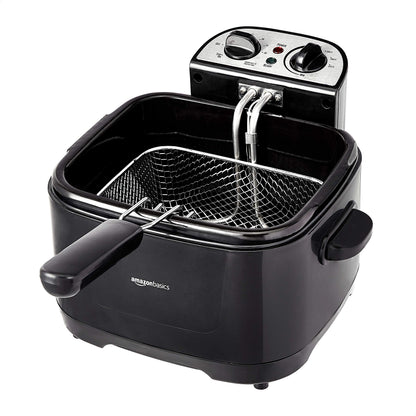 Amazon Basics Freidora Eléctrica de 2.1-Qt / 2.0L (1500W / Black)