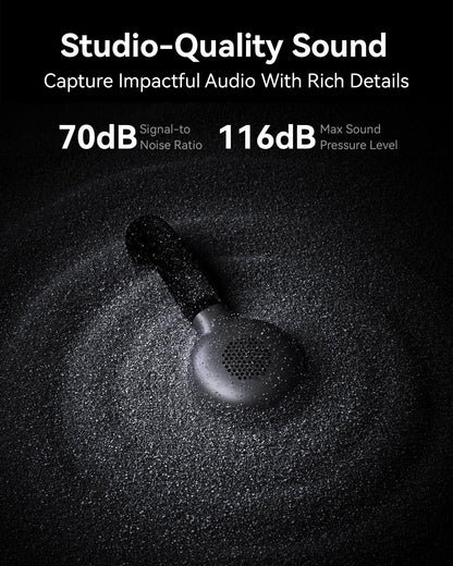 Hollyland Lark M2S Ultimate Combo (Camera RX+USB-C RX+Lightning RX) Wireless Lavalier Microphone for iPhone/Camera/Android/PC, Compact Mic, Titanium Clip, Noise Cancelling, Content Creation