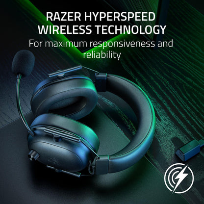 Razer BlackShark V2 HyperSpeed Auriculares Inalámbricos para Juegos (Negro)