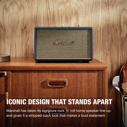 Marshall Acton III Altavoz Bluetooth para el Hogar (Azul Medianoche)
