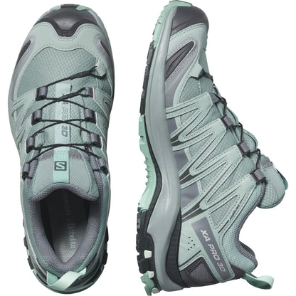 Salomon Women’s XA PRO 3D Gore-Tex Waterproof Trail Running Shoes - Lead/Stormy Weather/Meadowbrook